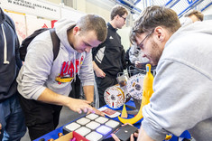 Stoisko Politechniki Rzeszowskiej na targach Edu Salon,