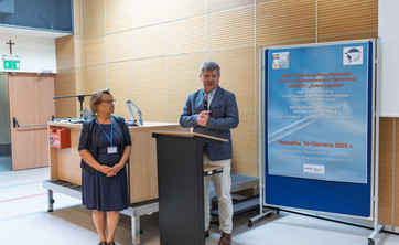 Otwarcie konferencji przez rektora  prof. P. Koszelnika i koordynatora CZT Aeronet DL prof. R. E. Śliwę,